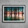 Framed Print - Palace Pier Brighton Iron Work in the Sunset by ©Brian Roe