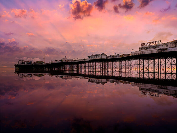 Palace Pier in Rose - By Brian Roe