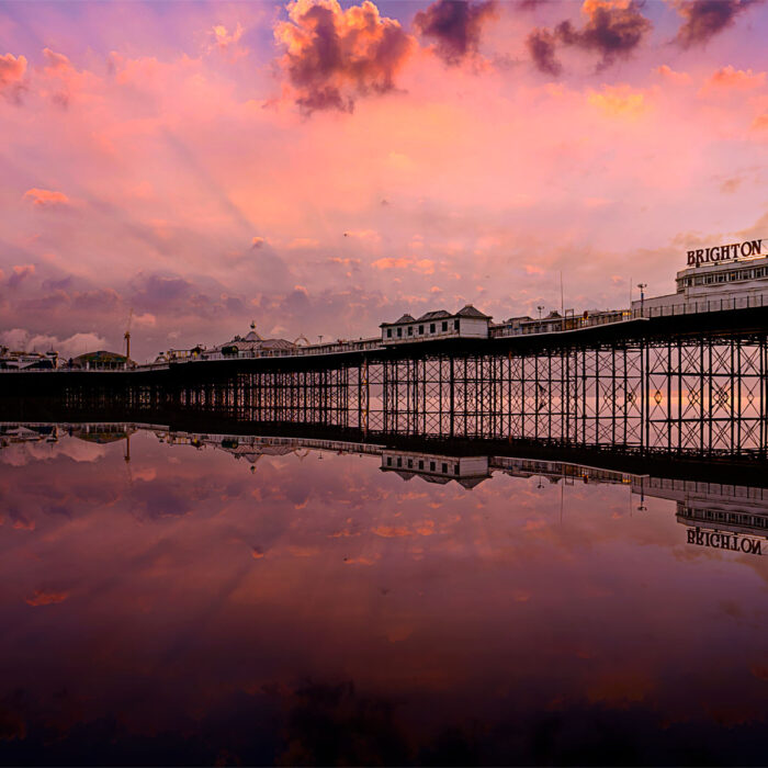 Palace Pier in Rose - By Brian Roe
