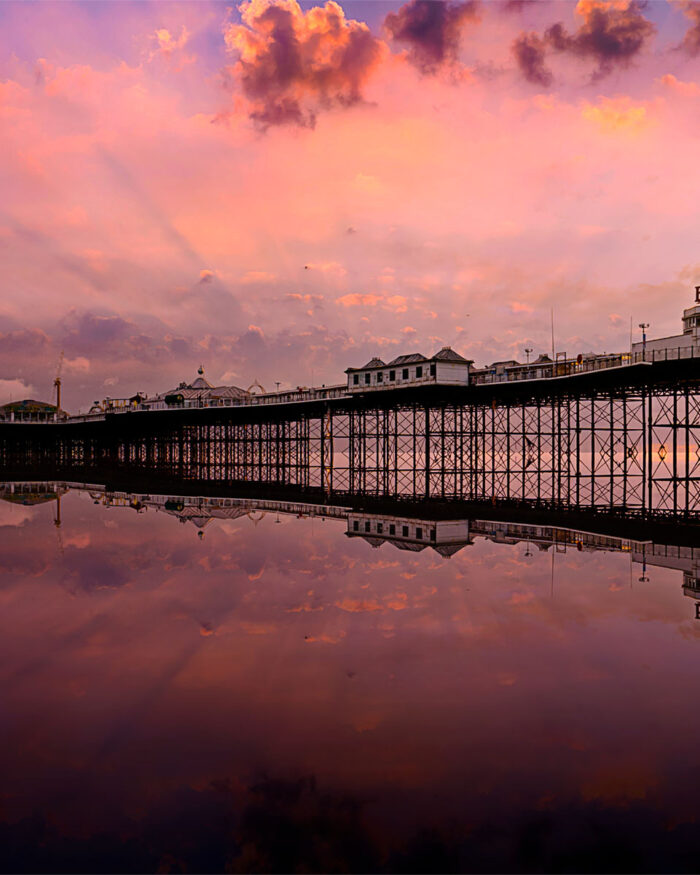 Palace Pier in Rose - By Brian Roe