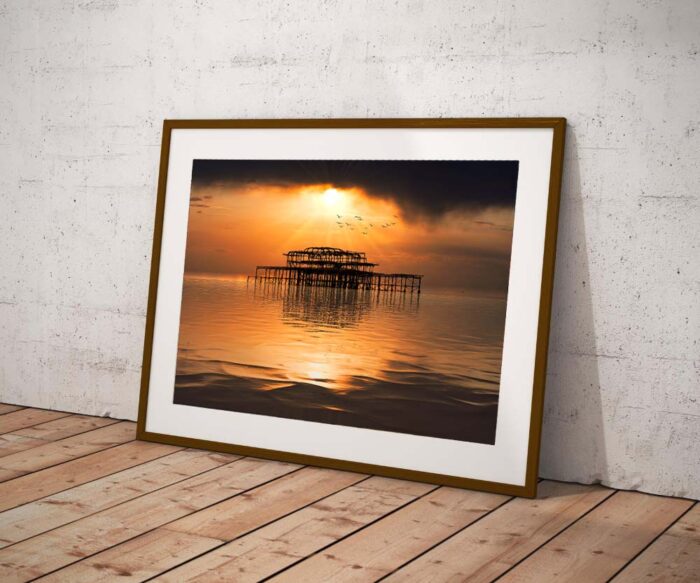 Golden by Brian Roe -wood-framed