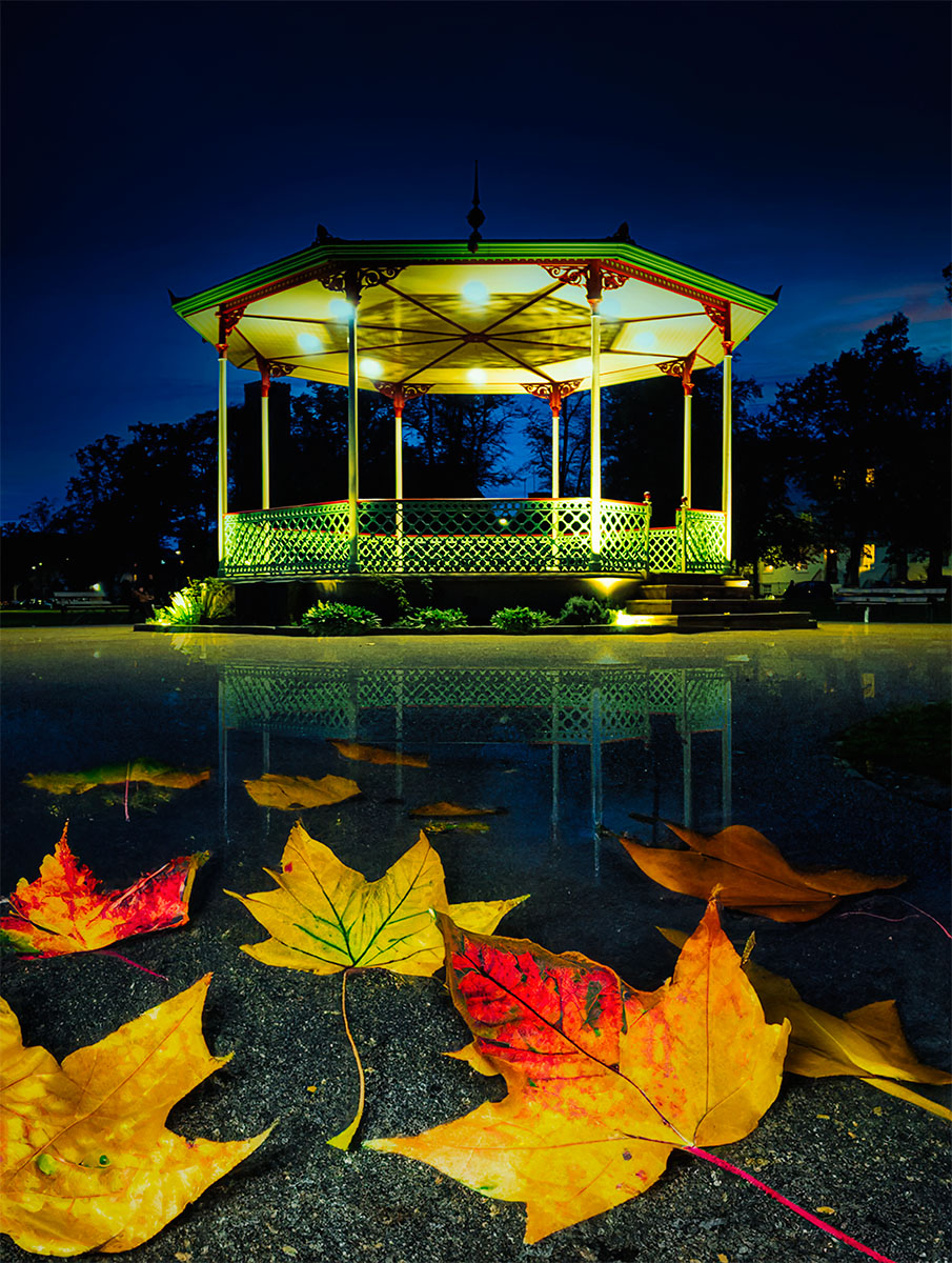 The bandstand of pump room gardens - Leamington Spa