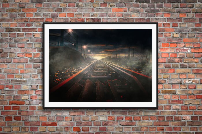 Volks-by Brian Roe in brick wall frame