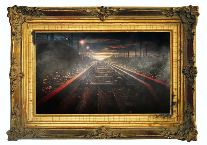 Volks-by Brian Roe in gold frame