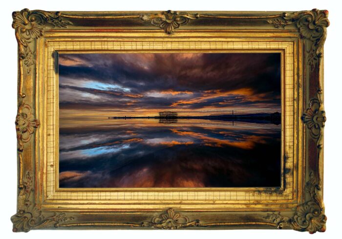 the old lady-by brian roe gold frame