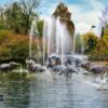 Elephants in the Jephson Gardens Pond, By Brian Roe